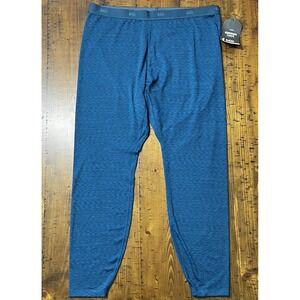 REI Womens Midweight Base Layer Stretch Moisture Wicking Tight Pacific Blue XL